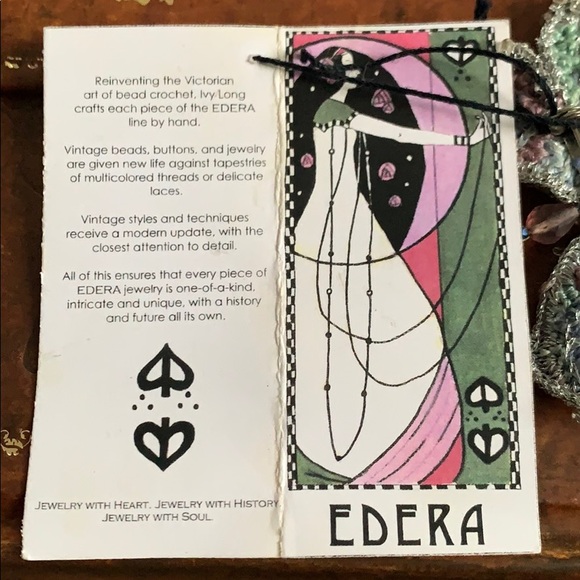 Edera handmade one of a kind butterfly broach - Picture 5 of 5